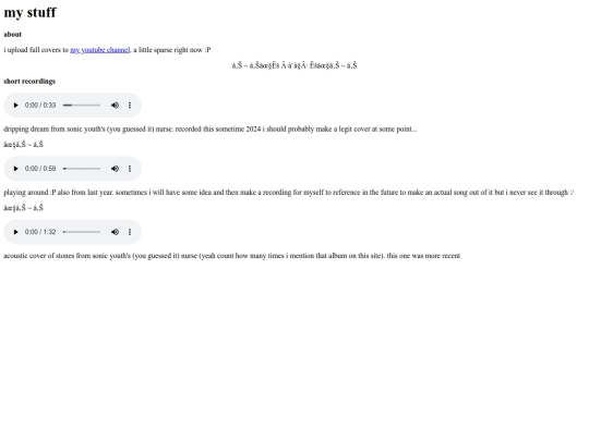 music/mystuff screenshot