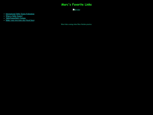 links screenshot