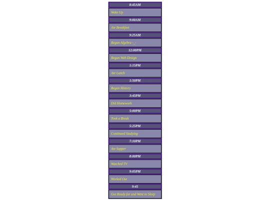 schedule-assignment screenshot