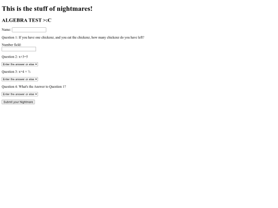 testform screenshot
