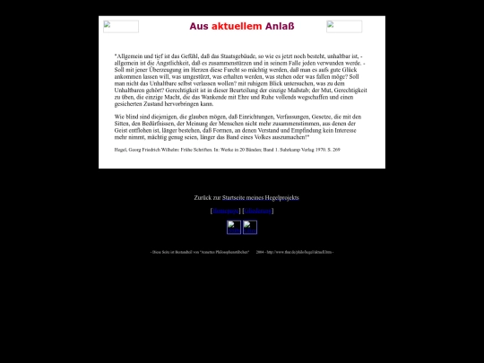 hegel/aktuell screenshot