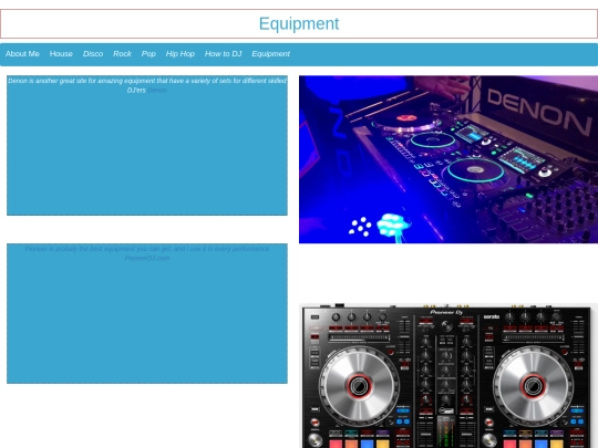 Equipment screenshot