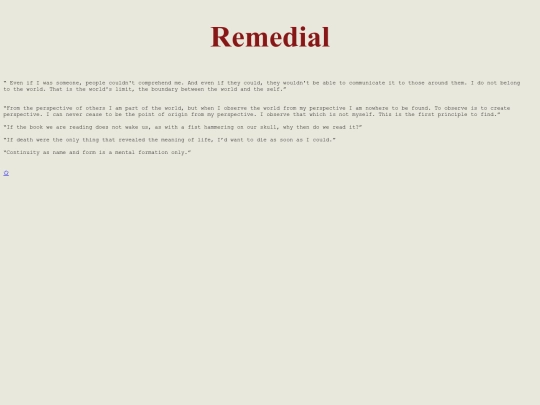 remedial screenshot