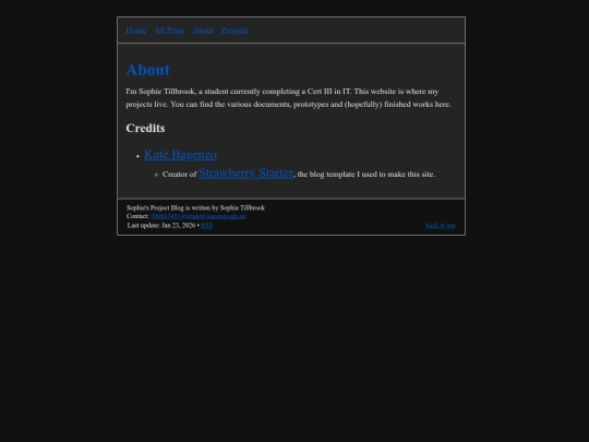 info/about screenshot