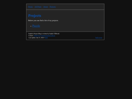 info/projects screenshot