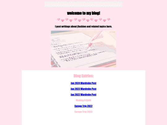 blog screenshot