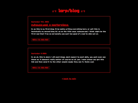 GovernedOnesWeb/larp screenshot