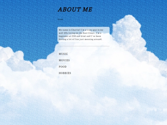 aboutme screenshot