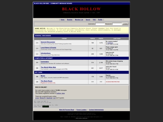 Bullet/bulletin screenshot