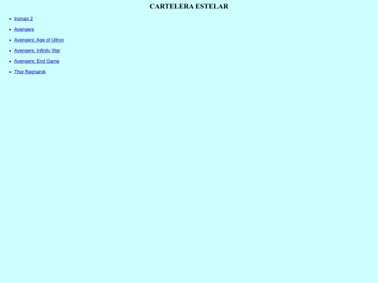 menu screenshot