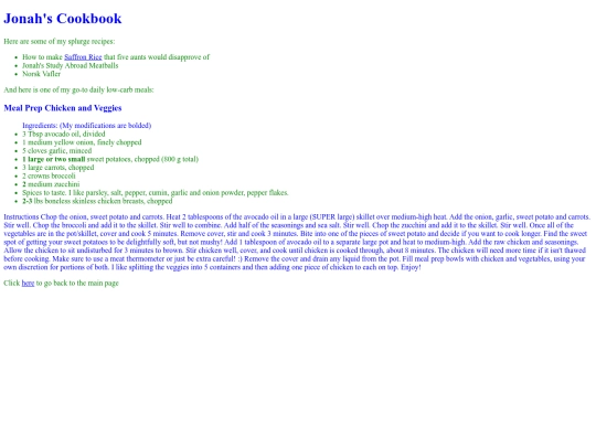 cookbook screenshot