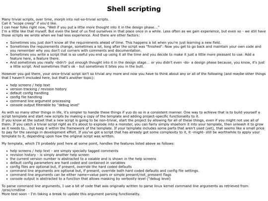 shellscripting screenshot