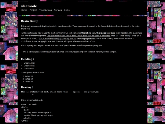 index screenshot