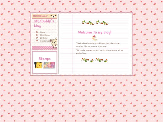 Blog screenshot