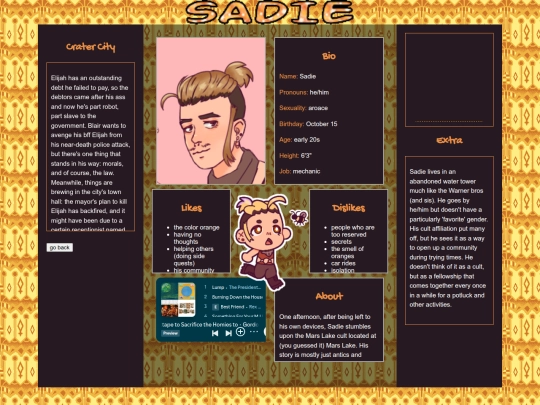 SADIE screenshot