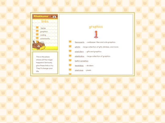 links screenshot