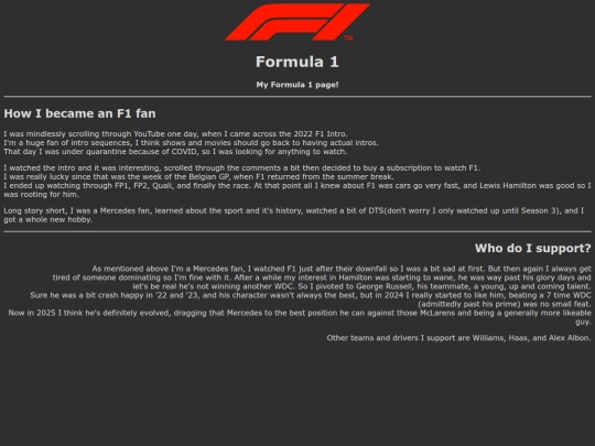 f1 screenshot