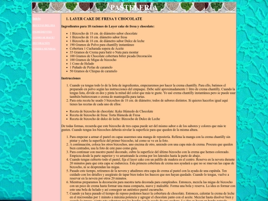 pasteleria screenshot