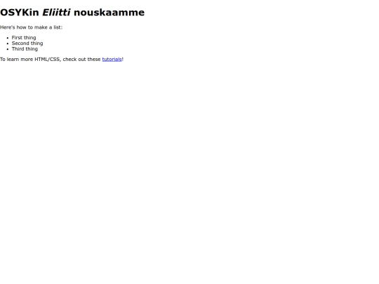 index screenshot