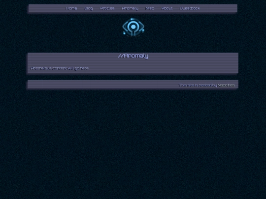 anomaly screenshot