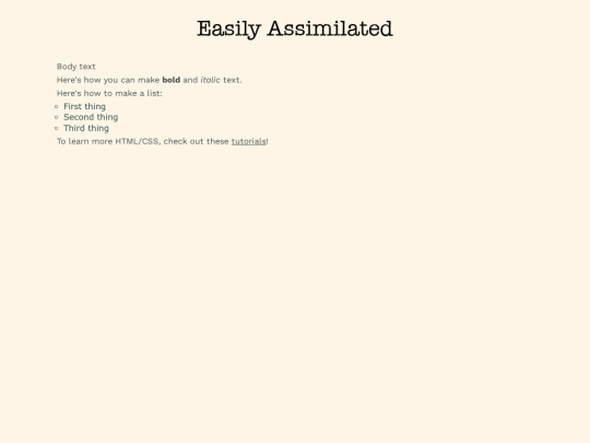 easily-assimilated screenshot