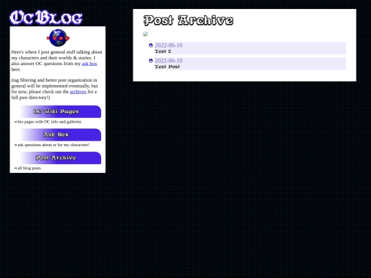 oc/blog/archive screenshot