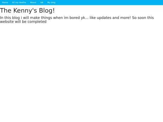 Blog screenshot