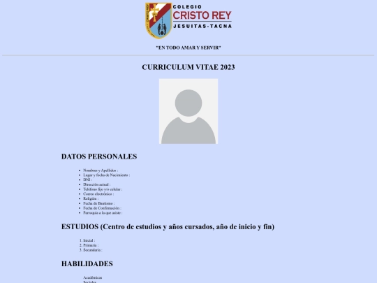 curriculum screenshot
