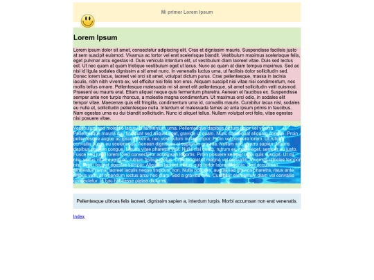 html sematico/lorem screenshot