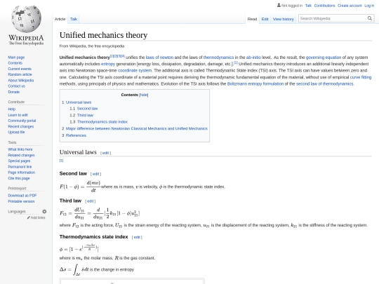 Unified_mechanics_theory screenshot