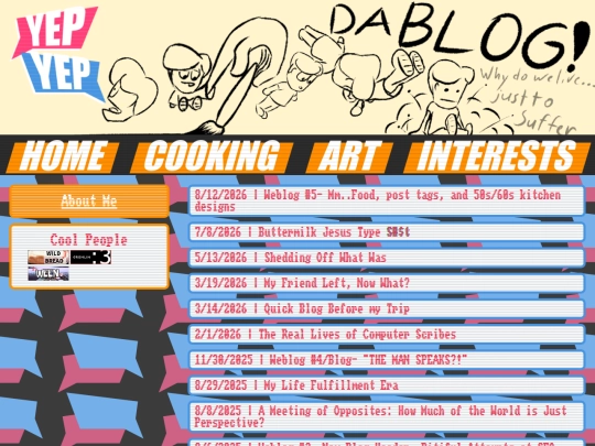 Blog screenshot
