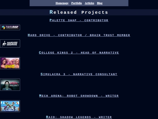 portfolio screenshot
