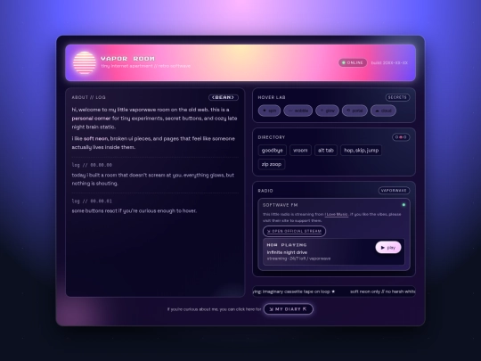vaporwave_room_radio screenshot