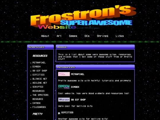 links screenshot