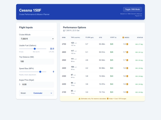 fuelplanner screenshot