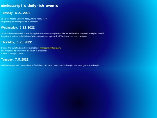 significant-events screenshot