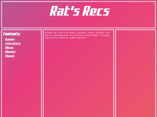 rats-recs screenshot