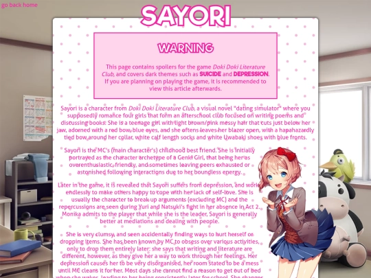 sayori screenshot