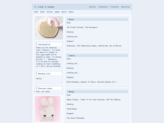MEDIA PAGES/Books screenshot