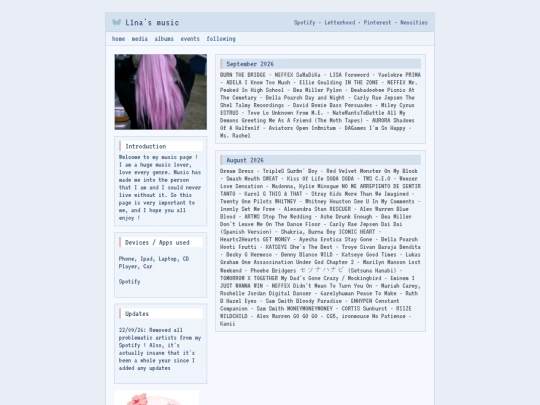 MEDIA PAGES/Music screenshot