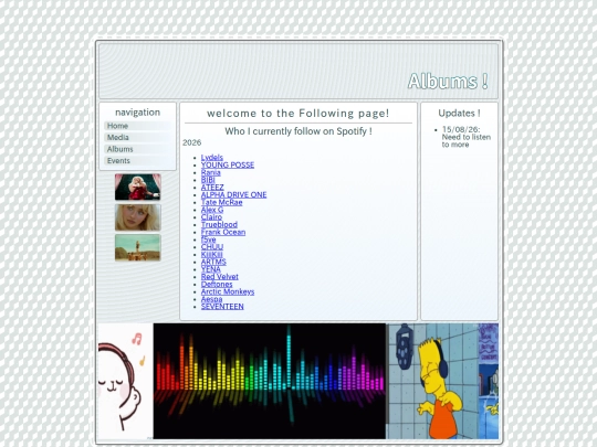 MUSIC PAGES/following screenshot