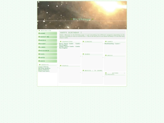 birthdays screenshot