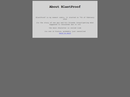 aboutBlastProof screenshot