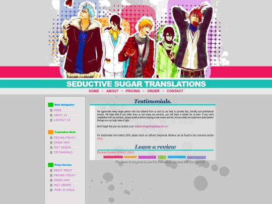 Testimonials screenshot