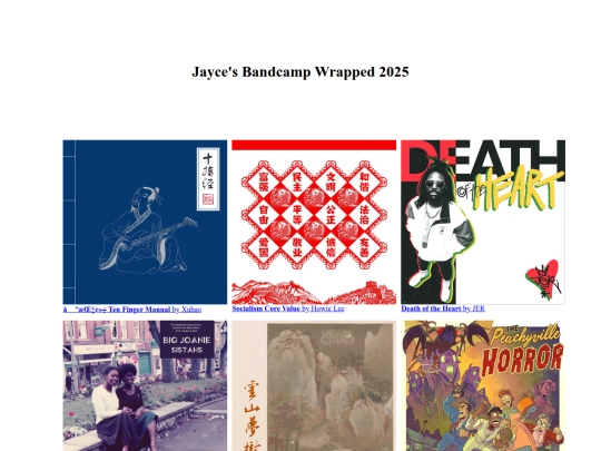 bandcamp screenshot