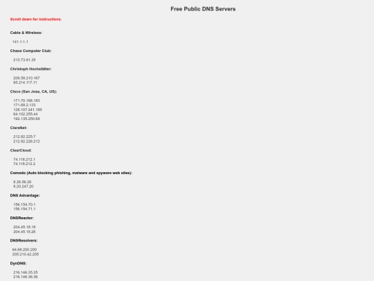 dnsfree screenshot