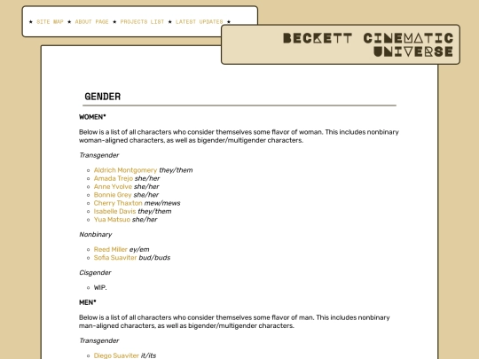 categories/gender screenshot