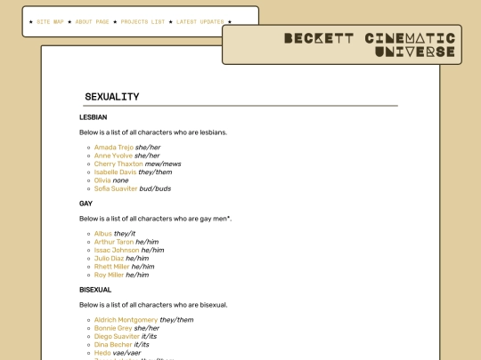 categories/sexuality screenshot
