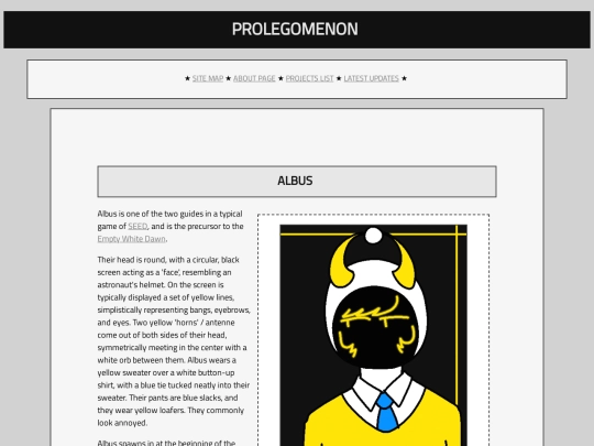 prolegomenon/characters/albus screenshot