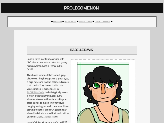 prolegomenon/characters/isabelle-davis screenshot